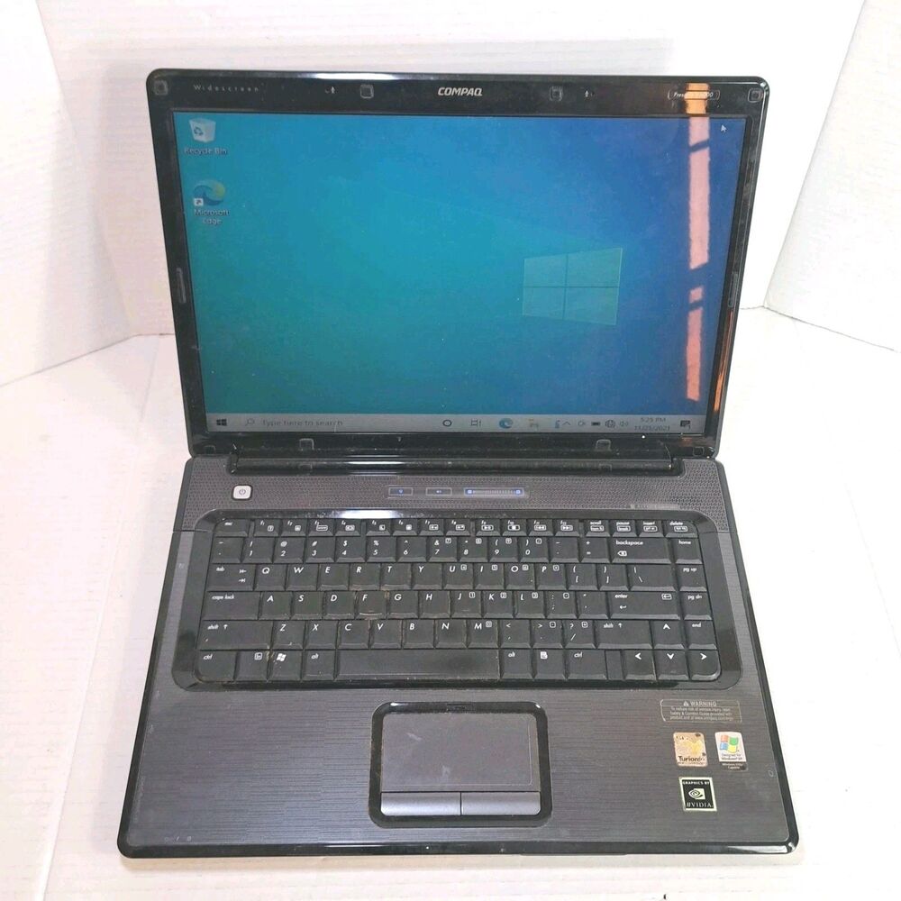 HP Compaq Presario V6000 15" Laptop Win10 Intel 1.60GHz 3GB 100GB DVD AS-IS READ